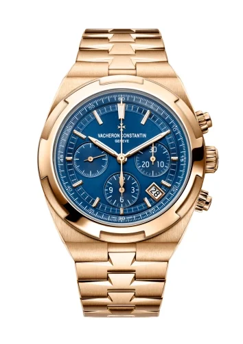Vacheron Constantin Vacheron Constantin - 5500V/110R-B952 Overseas Chronograph Pink Gold / Blue / Bracelet