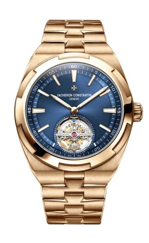 Vacheron Constantin - 6000V/110R-B733 Overseas Tourbillon Pink Gold / Blue