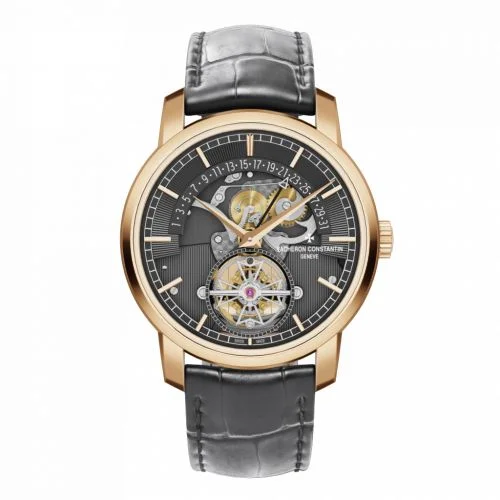 Vacheron Constantin Traditionnelle Tourbillon Retrograde Date Openface Pink Gold / Silver