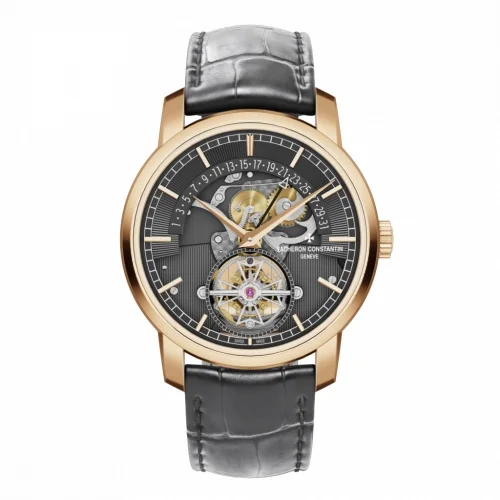 Vacheron Constantin Vacheron Constantin - 6010T/000R-B638 Traditionnelle Tourbillon Retrograde Date Openface Pink Gold / Silver