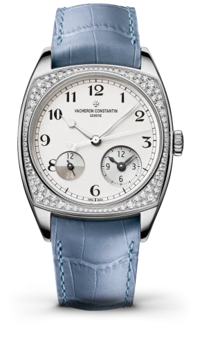Vacheron Constantin - 7805S/000G-B155 Harmony Dual Time White Gold With Diamonds / Black Numerals