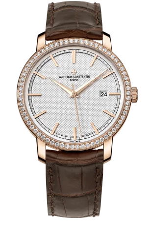 Vacheron Constantin - 85520/000R-9850 Traditionnelle Self-Winding Pink Gold / Diamond / Silver